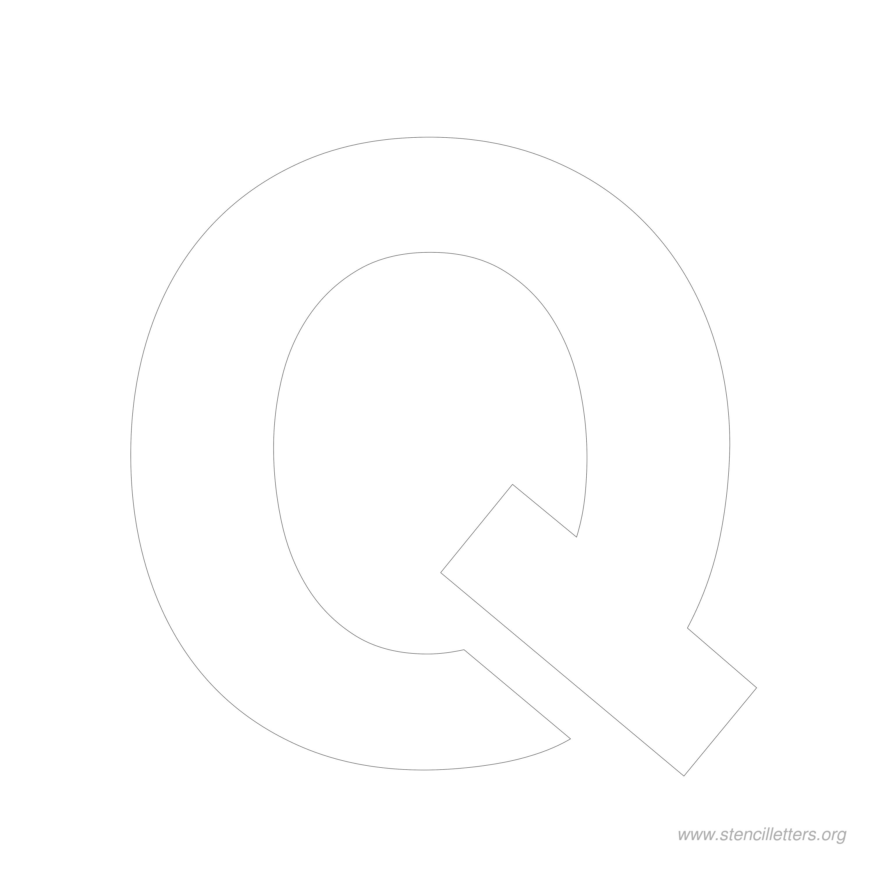 7 inch stencil letter q 7 inch stencil letter q