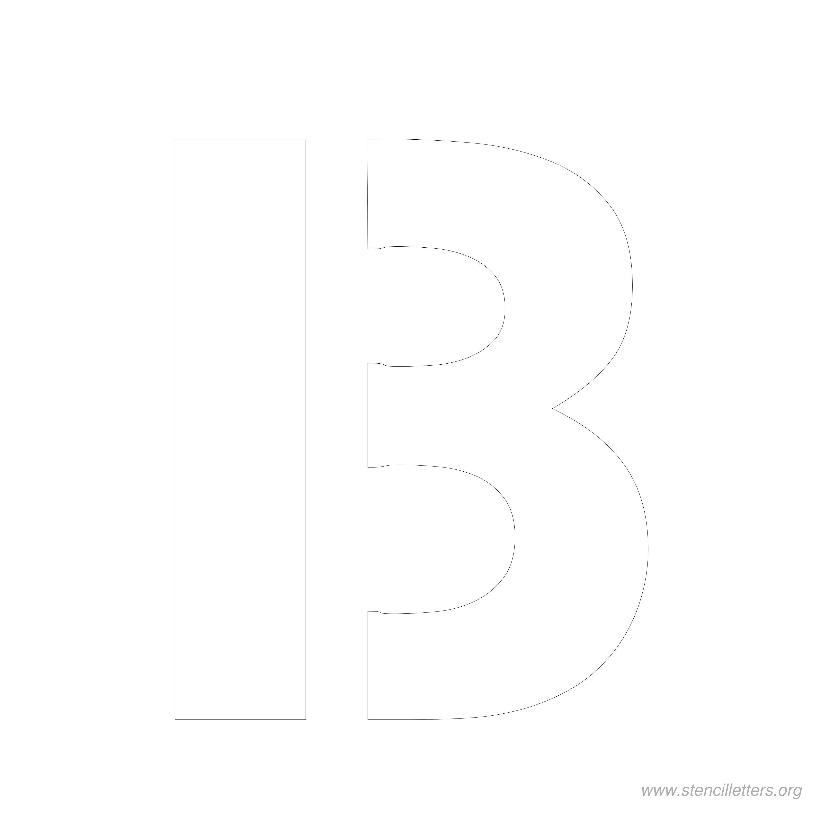 8 inch stencil letter b 8 inch stencil letter b