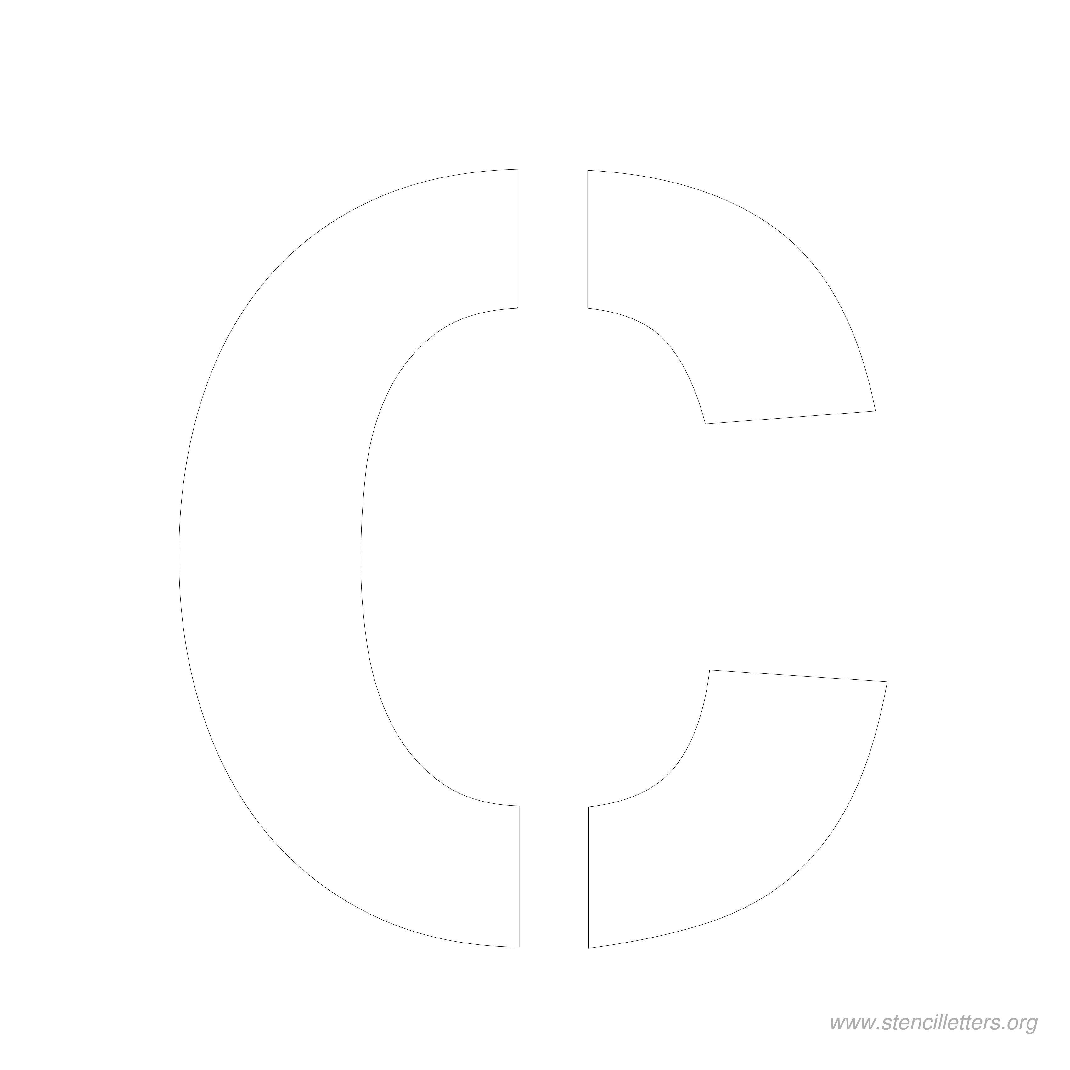 8 inch stencil letter c 8 inch stencil letter c