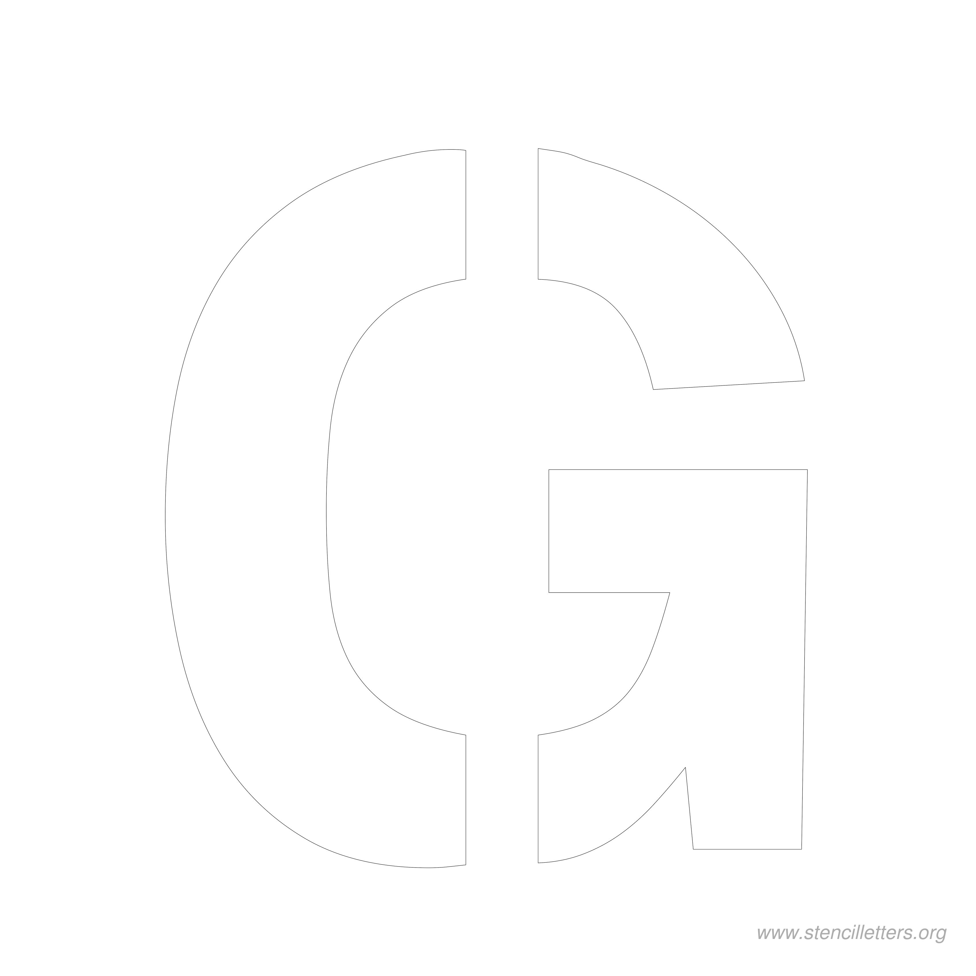8 inch stencil letter g 8 inch stencil letter g