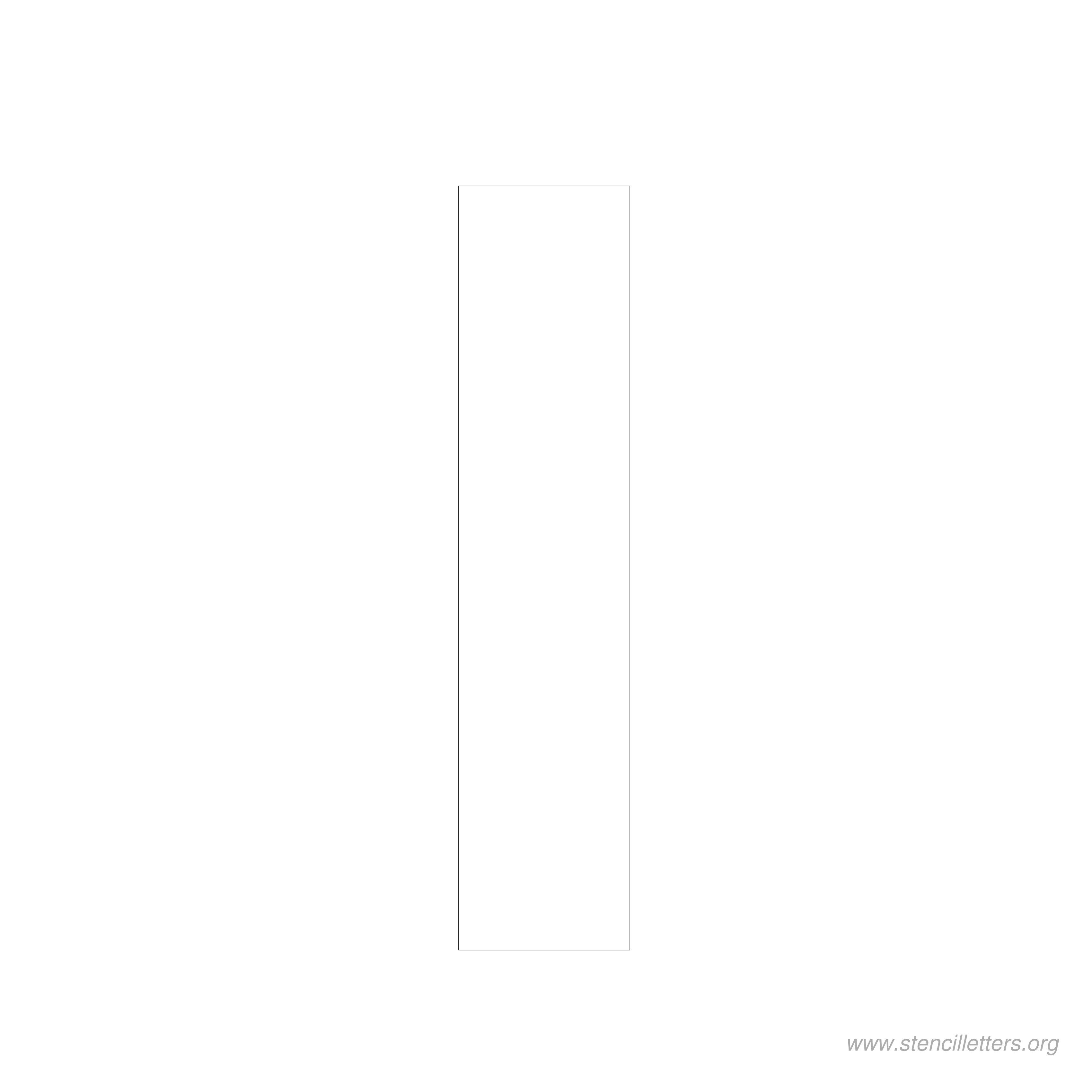 8 inch stencil letter i 8 inch stencil letter i