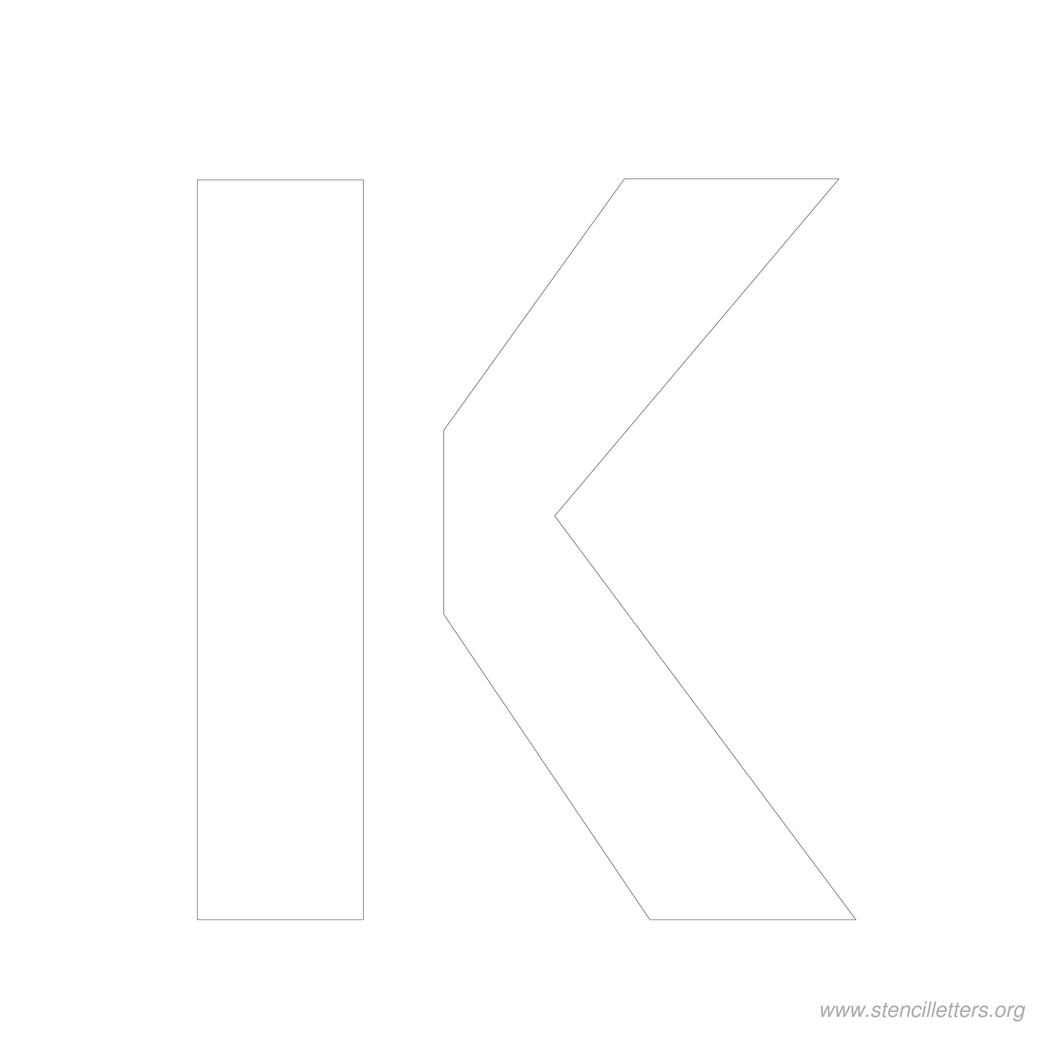 8 inch stencil letter k 8 inch stencil letter k
