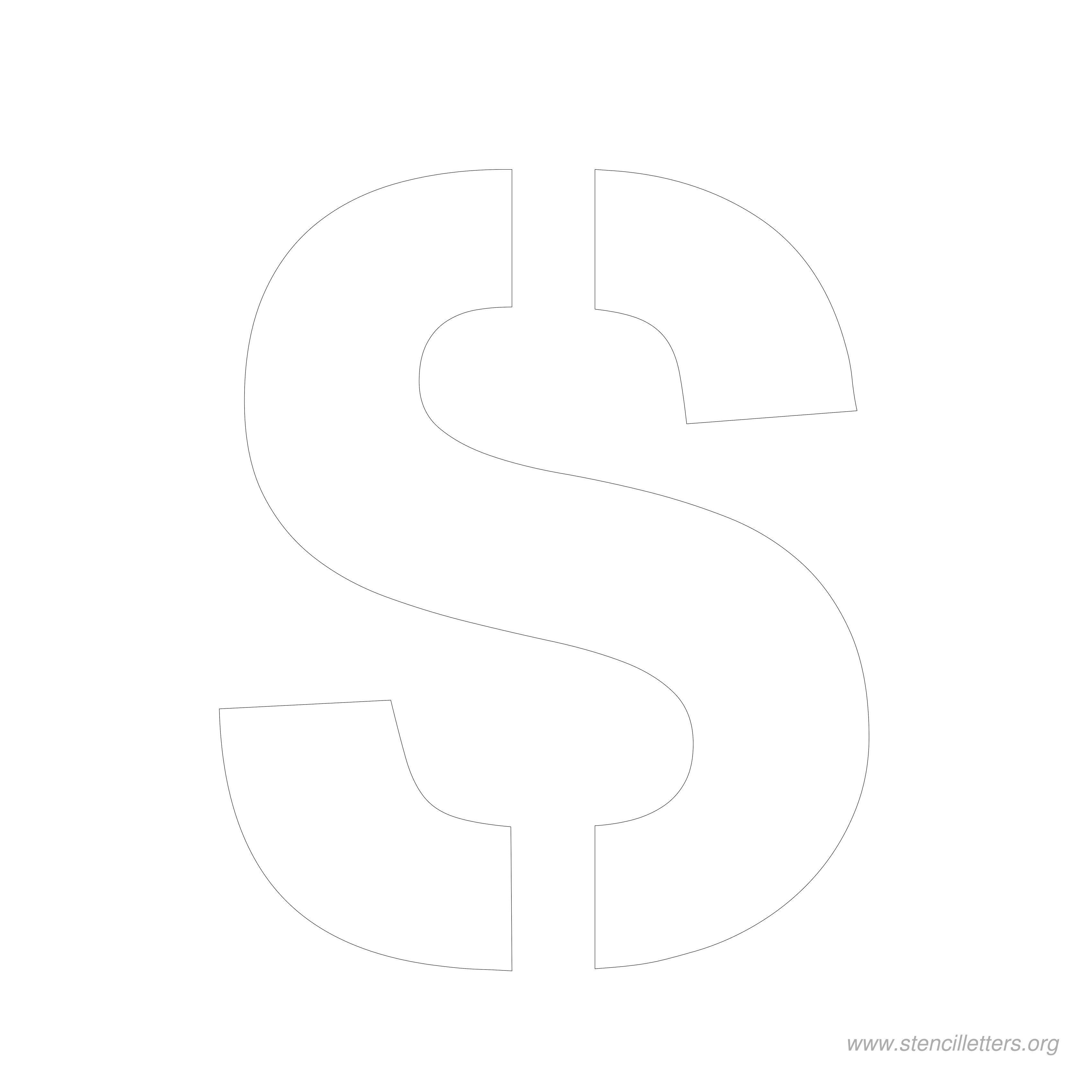 8 inch stencil letter s 8 inch stencil letter s