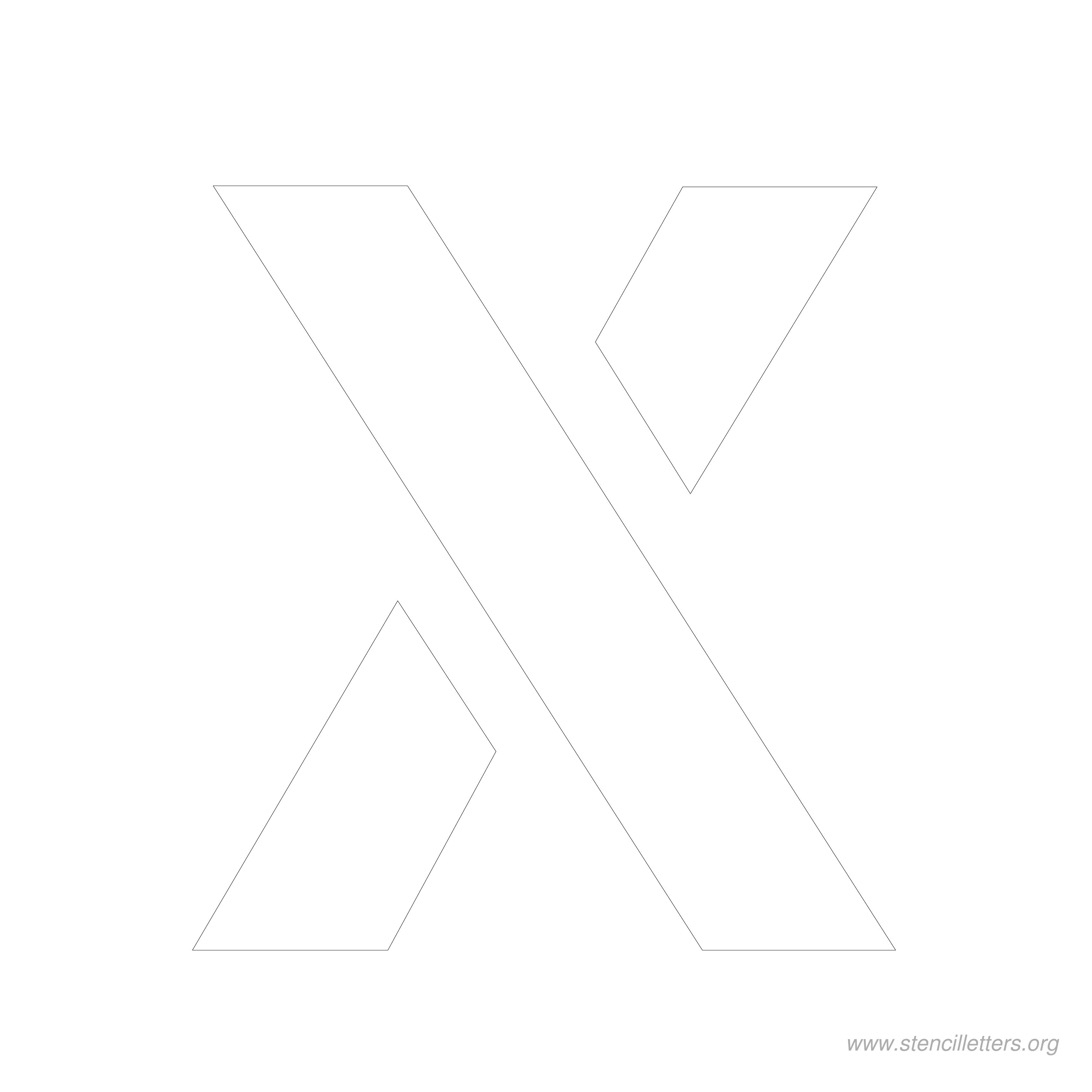 8 inch stencil letter x 8 inch stencil letter x