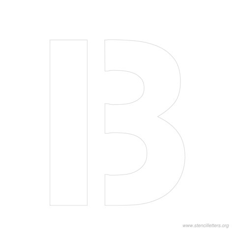 9 inch stencil letter b 9 inch stencil letter b