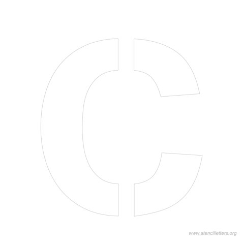 9 inch stencil letter c 9 inch stencil letter c