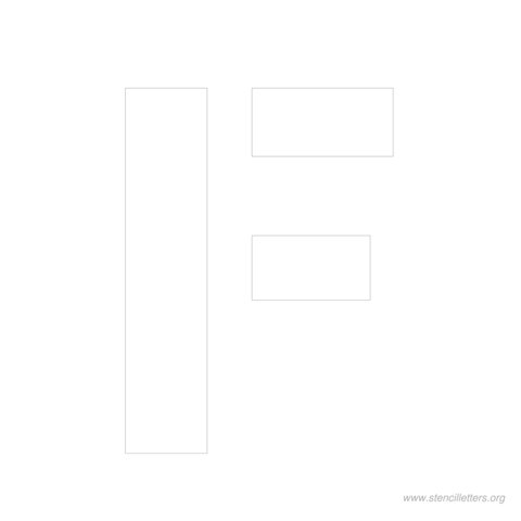 9 inch stencil letter f 9 inch stencil letter f