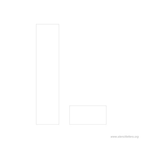9 inch stencil letter l 9 inch stencil letter l