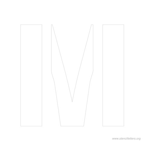 9 inch Free Printable stencil letters