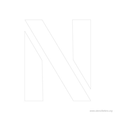 9 inch stencil letter n 9 inch stencil letter n