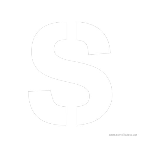9 inch stencil letter s 9 inch stencil letter s