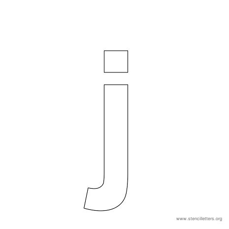 lowercase arial stencil letter j lowercase arial stencil letter j