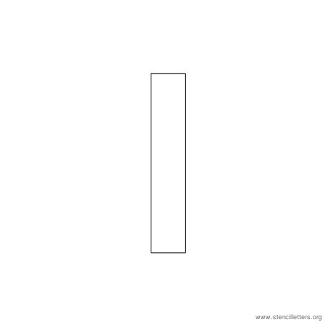 lowercase arial stencil letter l lowercase arial stencil letter l
