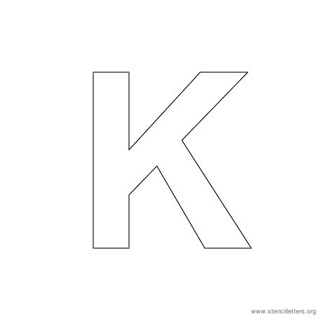 uppercase arial stencil letter k uppercase arial stencil letter k