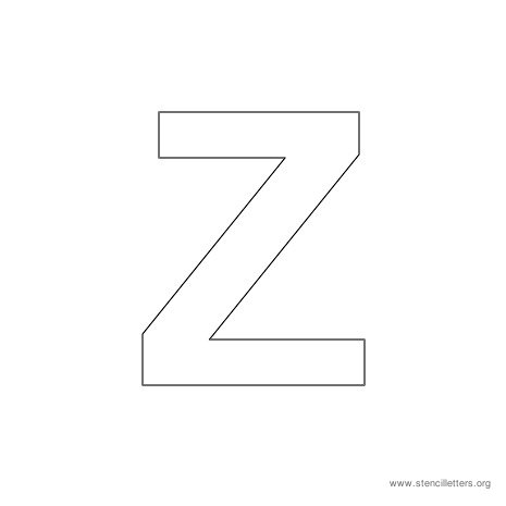 uppercase arial stencil letter z uppercase arial stencil letter z