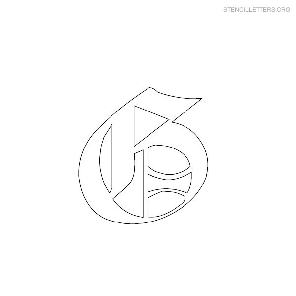 Stencil Letter Gothic G