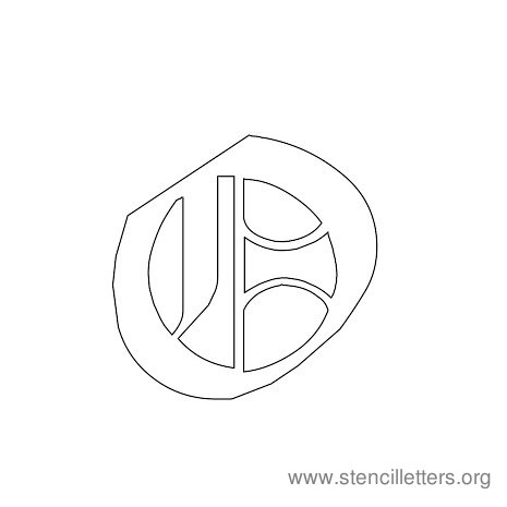 Gothic Stencil Letter O