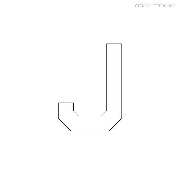 Stencil Letter Military J