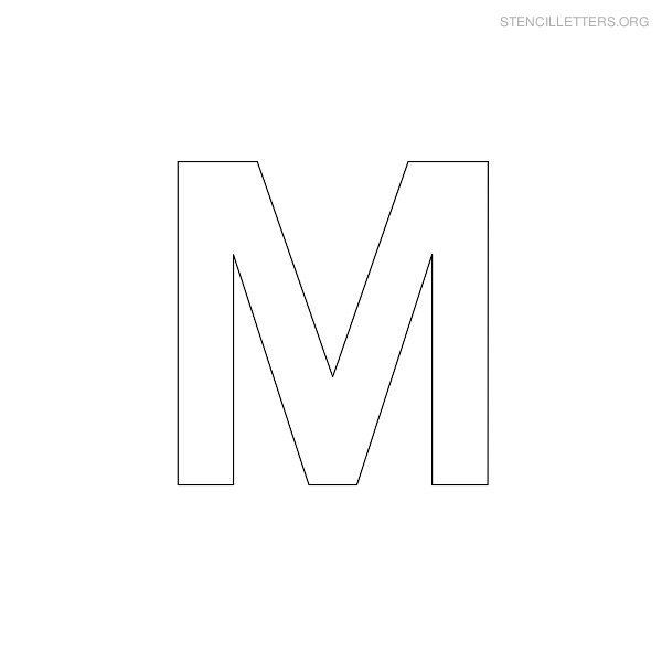 Stencil Letter Military M