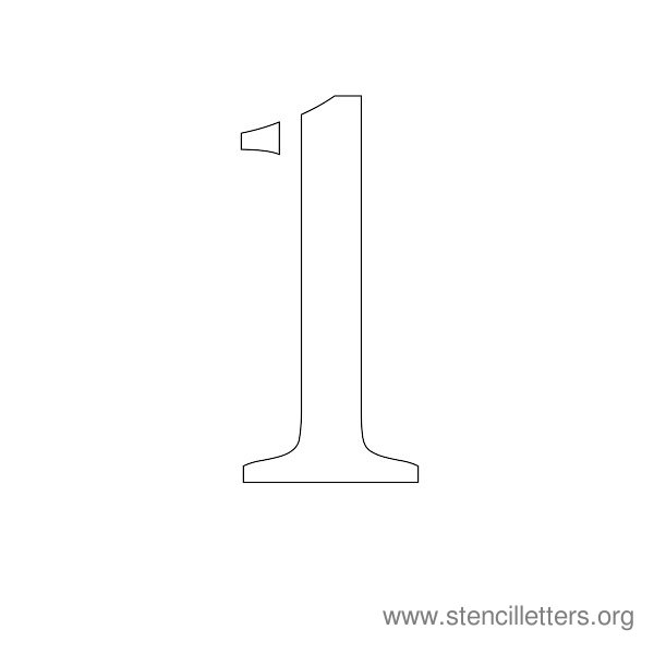 Number Stencil 1