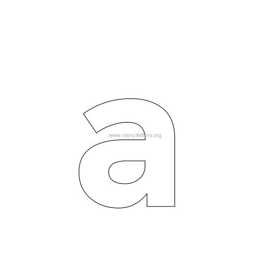 bold stencil letter a bold stencil letter a