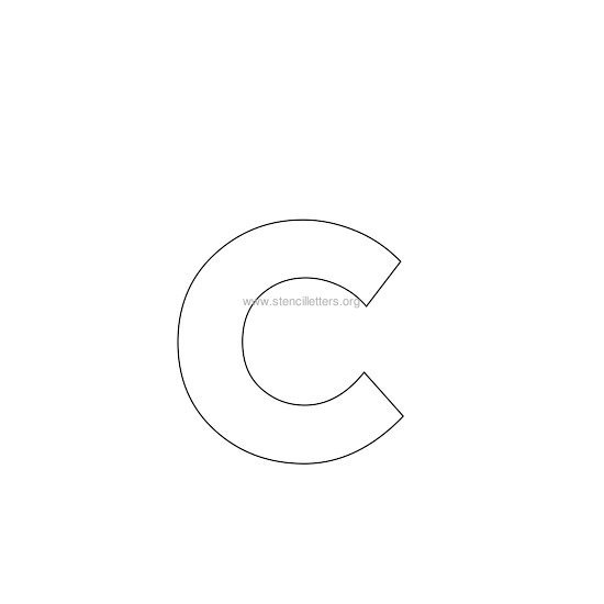bold stencil letter c bold stencil letter c