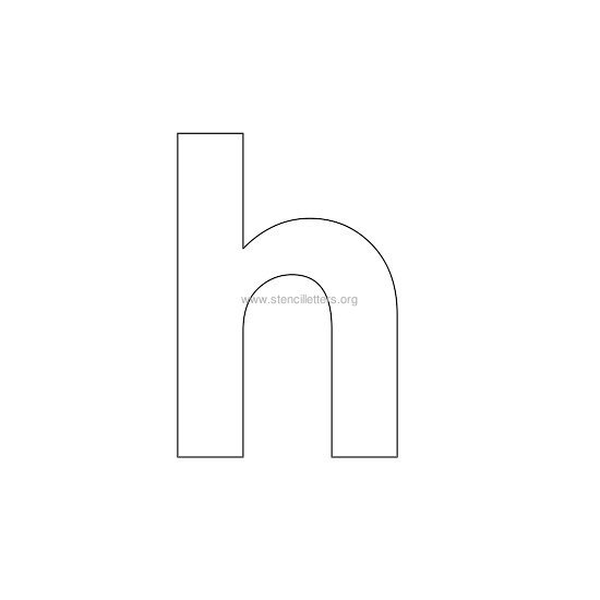 bold stencil letter h bold stencil letter h