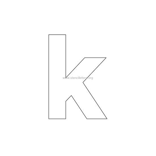bold stencil letter k bold stencil letter k