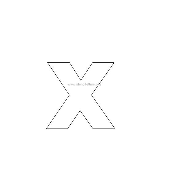 bold stencil letter x bold stencil letter x