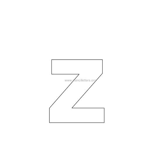 bold stencil letter z bold stencil letter z
