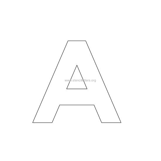 bold stencil letter a bold stencil letter a