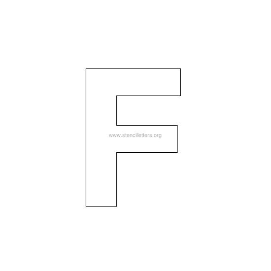 bold stencil letter f bold stencil letter f