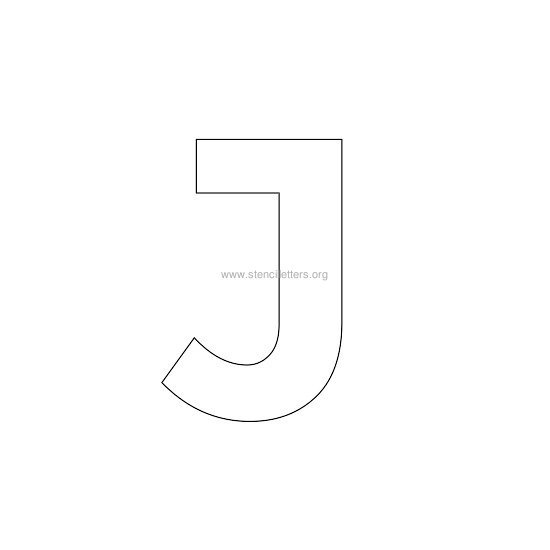 bold stencil letter j bold stencil letter j