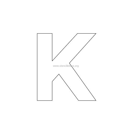bold stencil letter k bold stencil letter k
