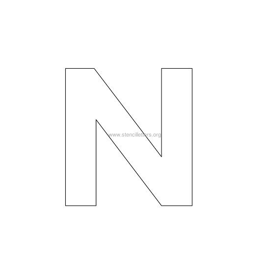 bold stencil letter n bold stencil letter n
