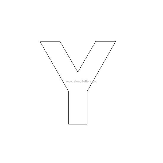 bold stencil letter y bold stencil letter y