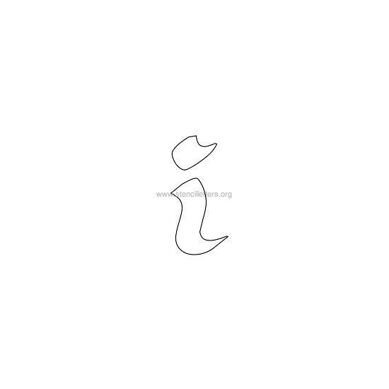 celtic stencil letter i celtic stencil letter i