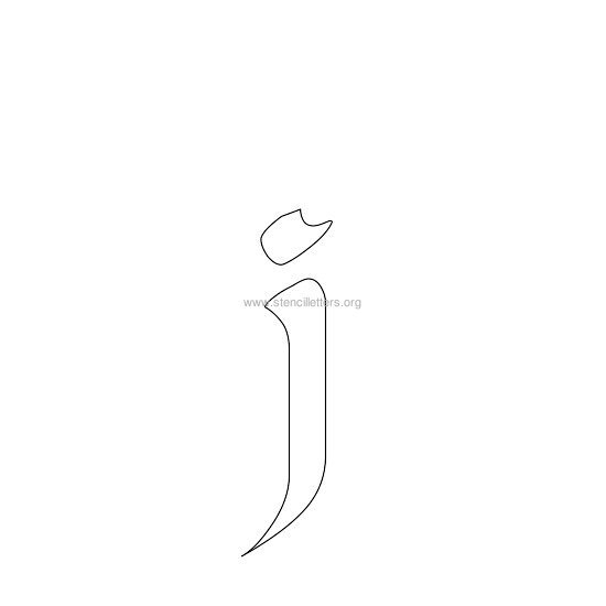 celtic stencil letter j celtic stencil letter j