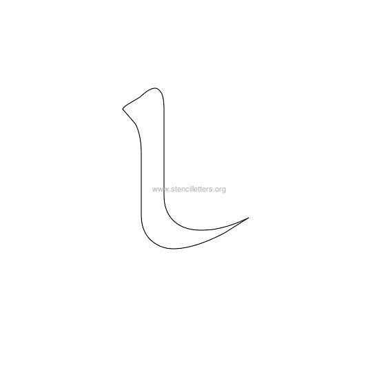 celtic stencil letter l celtic stencil letter l