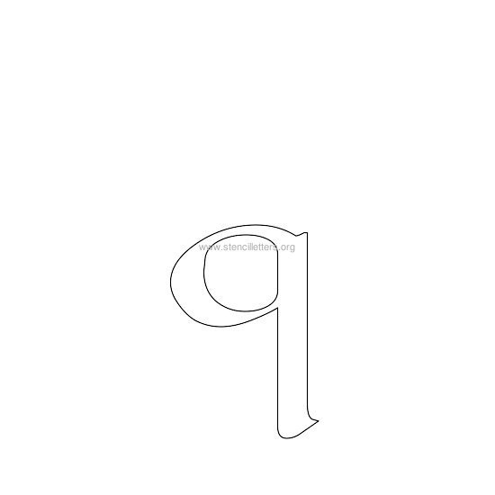celtic stencil letter q celtic stencil letter q