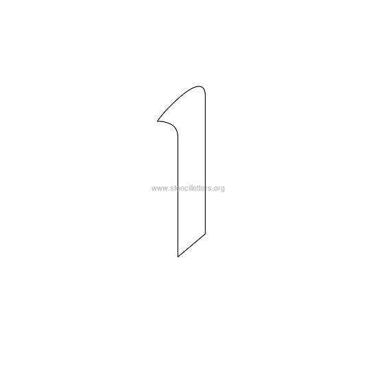 celtic stencil letter i celtic stencil letter i