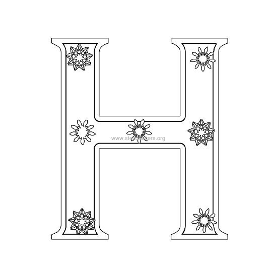 christmas stencil letter h christmas stencil letter h