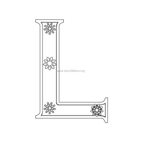 christmas stencil letter l christmas stencil letter l