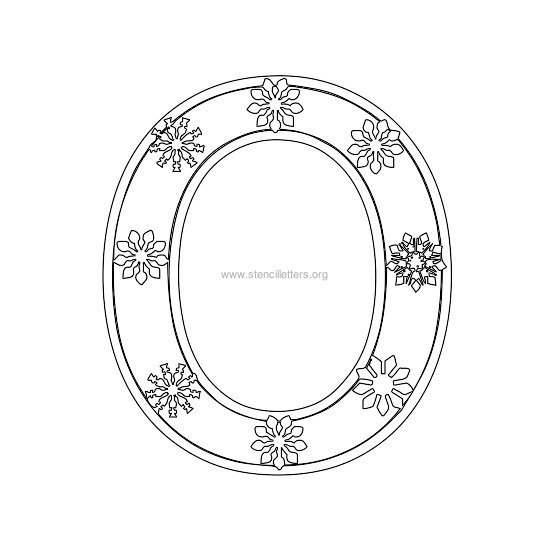 christmas stencil letter o christmas stencil letter o