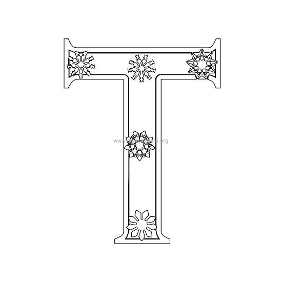 christmas stencil letter t christmas stencil letter t