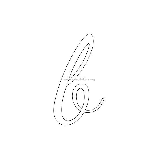 lowercase wedding stencil letter b lowercase wedding stencil letter b