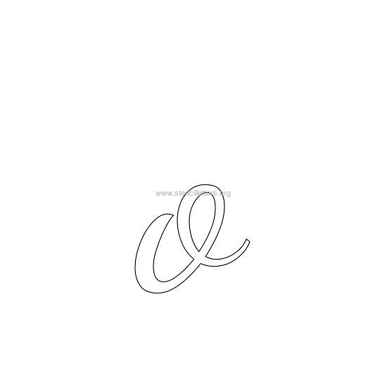 lowercase wedding stencil letter o lowercase wedding stencil letter o