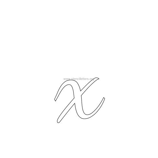 lowercase wedding stencil letter x lowercase wedding stencil letter x