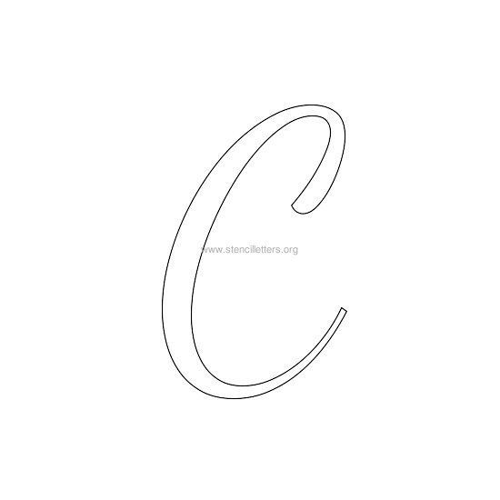 uppercase wedding stencil letter c uppercase wedding stencil letter c