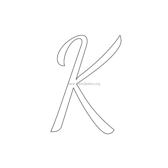 uppercase wedding stencil letter k uppercase wedding stencil letter k